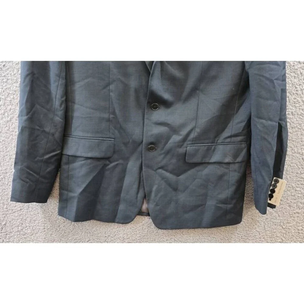 Calvin Klein Slim Fit Wool Blend Stretch Suit Separate Jacket Men's 44L Green